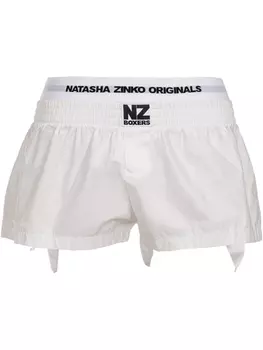 Боксеры-шорты с оборками от Natasha Zinko, белый