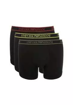 Боксеры шорты трусы три в упаковке Emporio Armani, черный