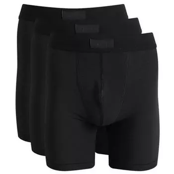 Боксеры Skims Cotton Boxer Brief 5" - 3 шт, цвет Onyx