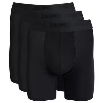Боксеры Skims Cotton Boxer Brief 5" - 3 шт, цвет Obsidian