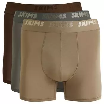 Боксеры Skims Stretch Boxer Brief 3" - 3 шт, цвет Desert Multi