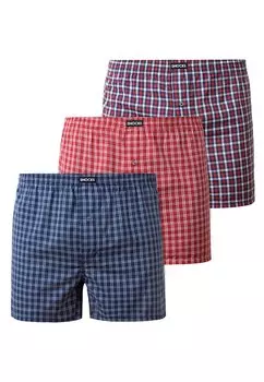 Боксеры SNOCKS American Woven Boxershorts aus Bio-Baumwolle 3 Stck, цвет Small Check