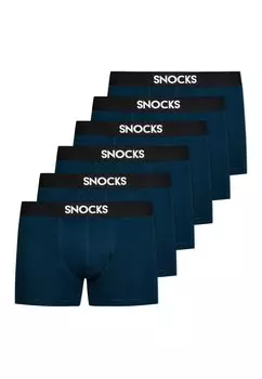 Боксеры SNOCKS Boxershorts aus Bio-Baumwolle 6 Stck, синий