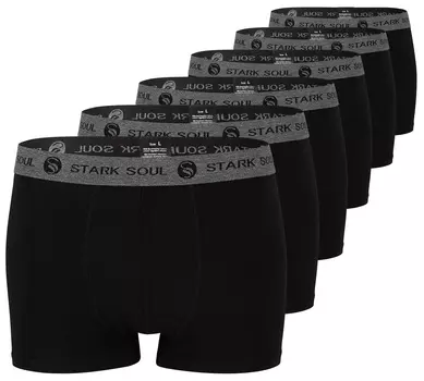 Боксеры Stark Soul Boxershorts 6' шт, черный