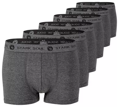 Боксеры Stark Soul Boxershorts 6' шт, цвет grau melange