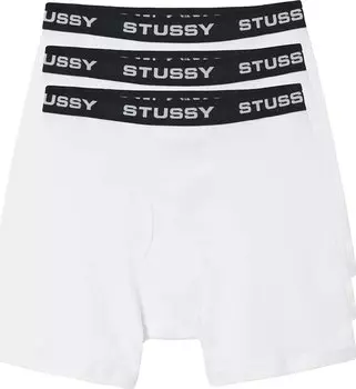 Боксеры Stussy Boxer Briefs (3 Pack) 'White', белый