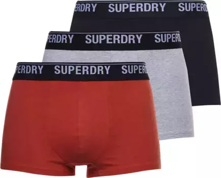 Боксеры Superdry (3 шт), оранжевый