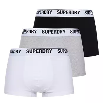 Боксеры Superdry Boxershort 3 шт, черный
