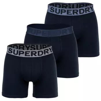 Боксеры Superdry Boxershort 3 шт, темно-синий