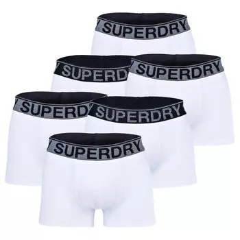 Боксеры Superdry Boxershort 6 шт, белый