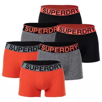 Боксеры Superdry Boxershort 6 шт, черный