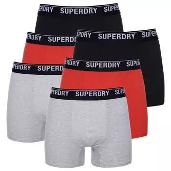 Боксеры Superdry Boxershort 6 шт, черный