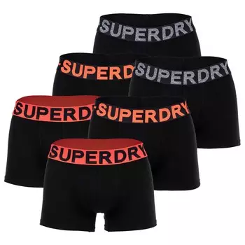 Боксеры Superdry Boxershort 6 шт, черный