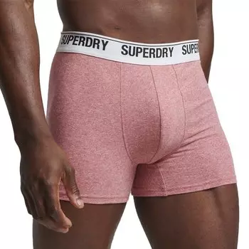 Боксеры Superdry Multi Double Pack, разноцветный