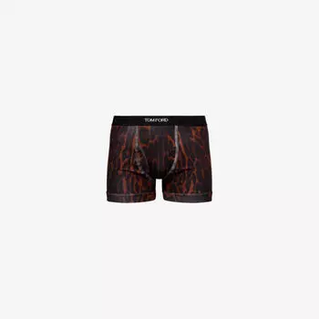 Боксеры Tom Ford из хлопкового джерси с принтом и фирменной резинкой, мультиколор