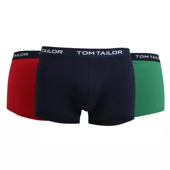Боксеры Tom Tailor Boxershort 3 шт, цвет Dunkelblau/Rot/Grn