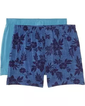 Боксеры Tommy Bahama 2-Pack Knit Boxers, цвет Blue Print 1