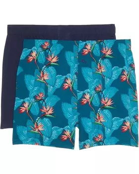 Боксеры Tommy Bahama 2-Pack Knit Boxers, цвет Teal Print