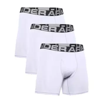 Боксеры Under Armour Boxershorts Boxerjock 6 Zoll 3P, белый