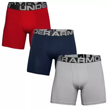 Боксеры Under Armour Boxershorts Charged Cotton 6in 3 Pack, разноцветный