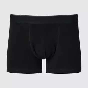 Боксеры UNIQLO хлопковые с низкой посадкой, черный