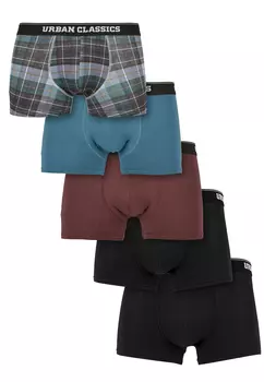 Боксеры Urban Classics Boxershorts, цвет plaidaop+jasper+cherry+blk+blk