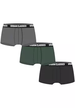 Боксеры Urban Classics, цвет Light grey/Dark green/Black