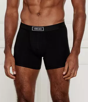 Боксеры Versace с логотипом, черный
