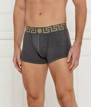 Боксеры Versace, серый / черный / золотой