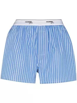 Боксеры в полоску с логотипом HommeGirls, синий
