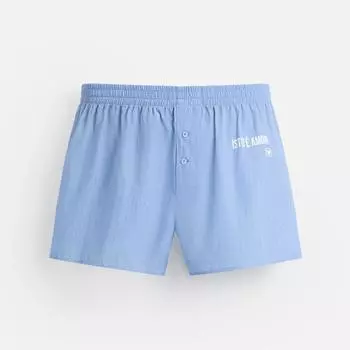 Боксеры Zara Limited Edition Striped Poplin, голубой