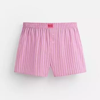 Боксеры Zara Limited Edition Striped Poplin, розовый