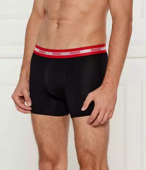 БоксерыHugo Bodywear, черный / белый / красный