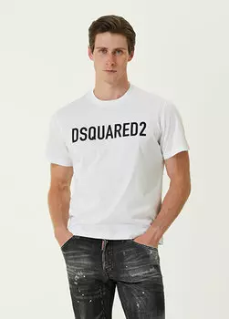 Боксёр белая футболка Dsquared2