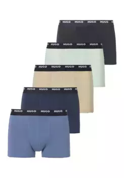 Боксы для нижнего белья HUGO "TRUNK FIVE PACK" (5 шт. в упаковке, 5 шт. в упаковке), с эластичным поясом с логотипом HUGO Hugo Underwear, цвет Open Miscellaneous 981