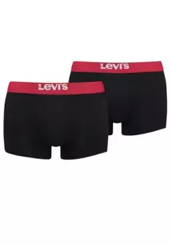 Боксы Levi's (2 шт.), с широким поясом с логотипом, красный