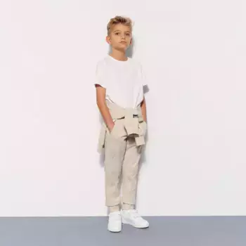 Boy's Sportcasual длинные брюки с манжетой Boomerang, бежевый
