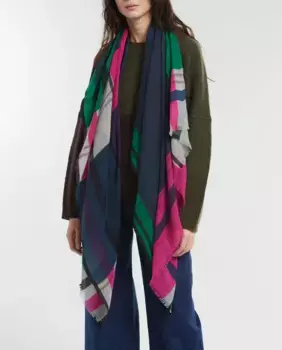 Божественный хлопковый шарф Mapoesie, темно-зеленый