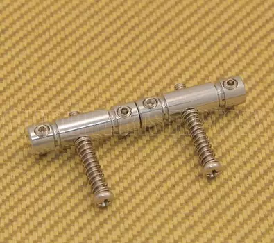BP-8025-010 Хромированные 2-баррельные седла Tele Bass Style Style Allparts BP-8025-010 Chrome 2-Barrel Tele Bass Style Style Saddles