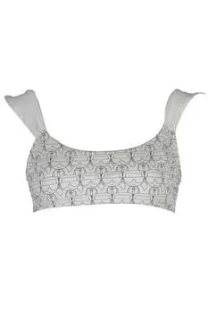 Бра-бандо Karl Lagerfeld Beachwear с широкими лямками, белый