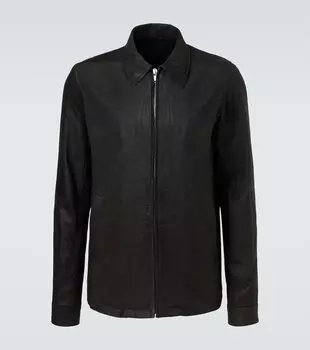 Брайд куртка из замши Rick Owens, черный
