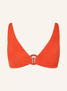 Бралетт бикини топ пляжный клуб сплошной цвет Lauren Ralph Lauren, оранжевый