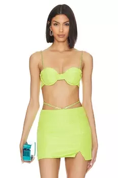 Бралетт Camila Coelho Crystal, цвет Apple Green