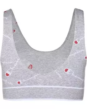 Бралетт Champion Print Sweatshirt Bralette, цвет Tossed Script Oxford Grey