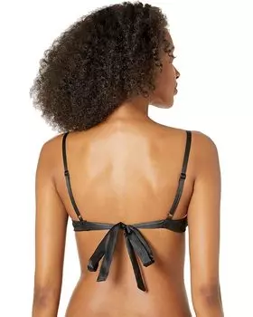 Бралетт Cosabella Never Say Never Tie Me Up Triangle Bralette, цвет Black/Black
