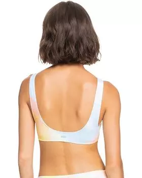 Бралетт Roxy Printed Beach Classics New Bralette, цвет Rainbow Cloud Wash Printed
