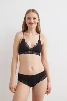 Бралетт с кружевным краем H&amp;M, черный