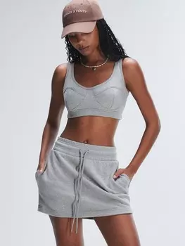 Бралетт Savage X Fenty Weekender Terry, цвет Medium Heather Grey