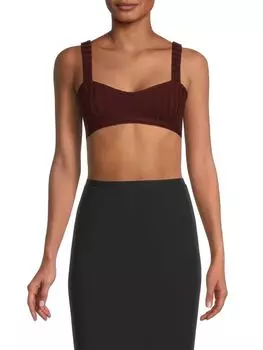 Бралетт Valentino Cassis из натуральной шерсти в рубчик