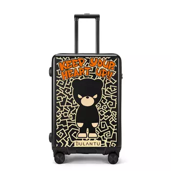 Bran Rabbit Сумка-тележка унисекс BLANBUNNY на колесиках, Крутой Медведь (Белый)